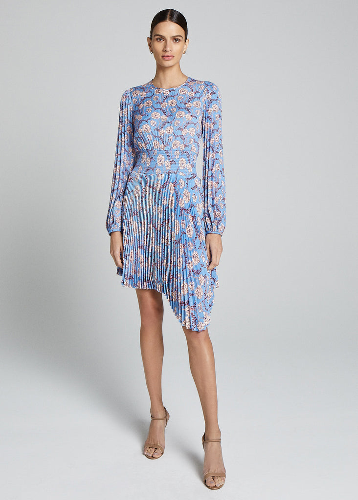 Behati Dress - Blue/Red Multi