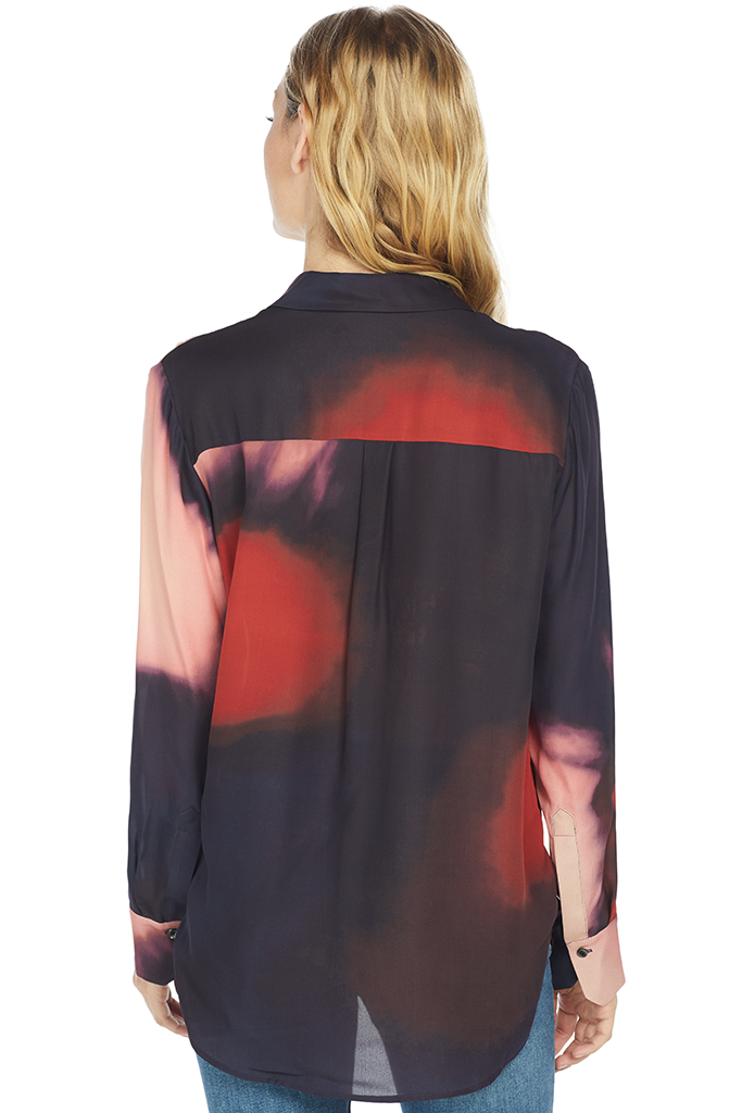 A.L.C. Beatrix Top (Midnight/Pink/Red)