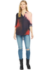 A.L.C. Beatrix Top (Midnight/Pink/Red)