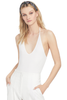 ATM Micro Modal Rib Halter Bodysuit (Black)