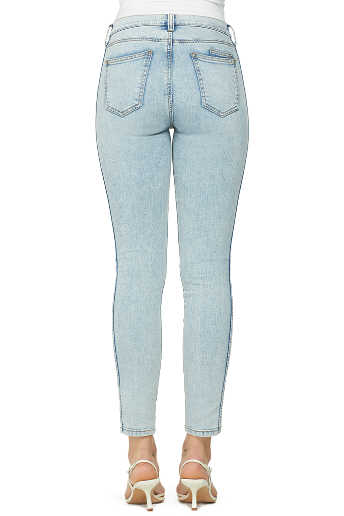 Current/Elliott The 7-Pocket High Waist Ankle Skinny Stiletto (Roller)