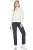 Derek Lam Long Sleeve Tee W/ Drawstring Back Detail Off White