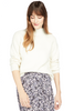 FRAME Boxy Rib Sweater Off White