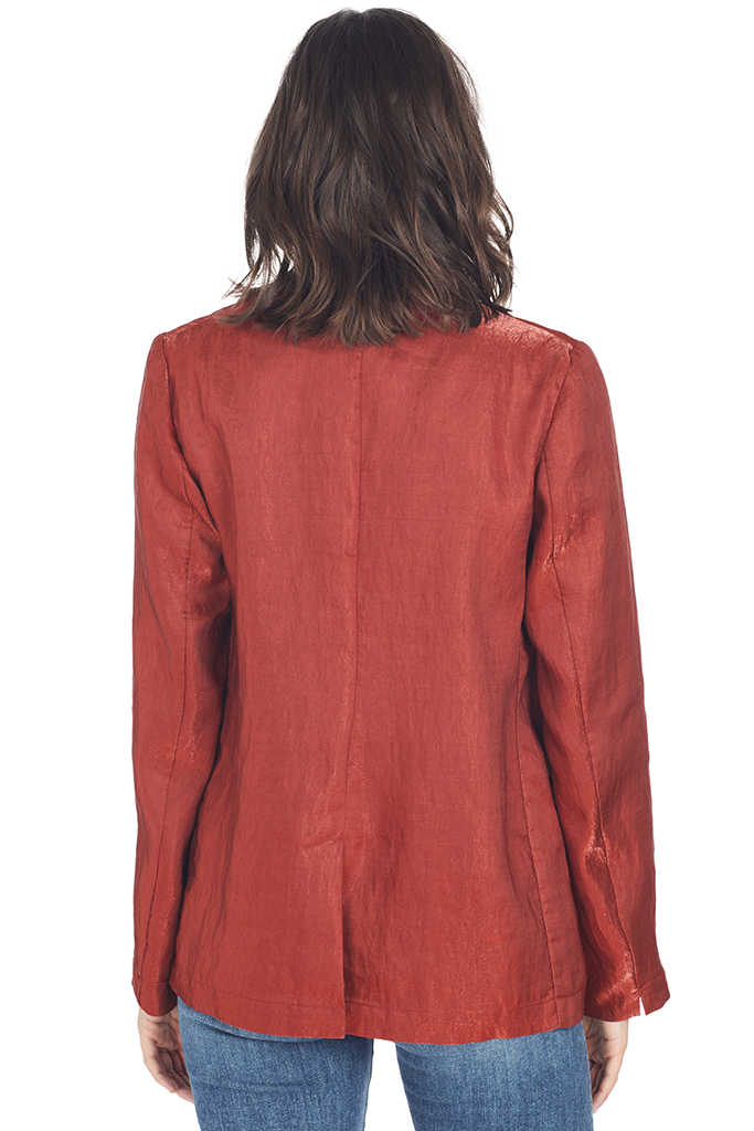 Giada Forte Iridescent Linen Satin Jacket