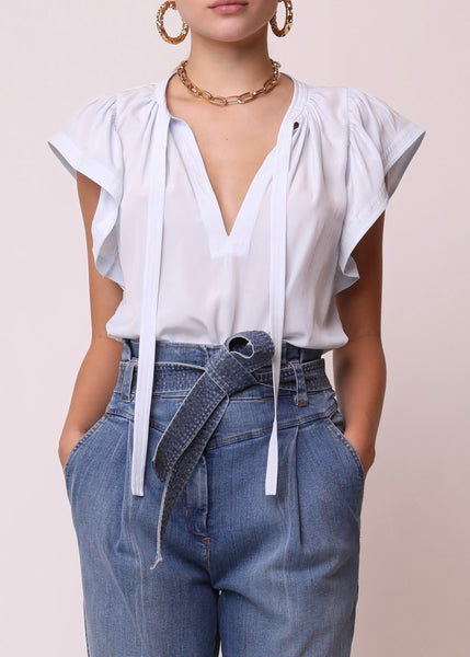Carmen Top - Ice Blue