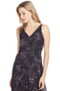 GREY Jason Wu Winter Floral Clip Jacquard Vneck Dress
