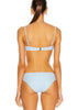 Camila Side Ruched High Waisted Bikini Bottom - Blue