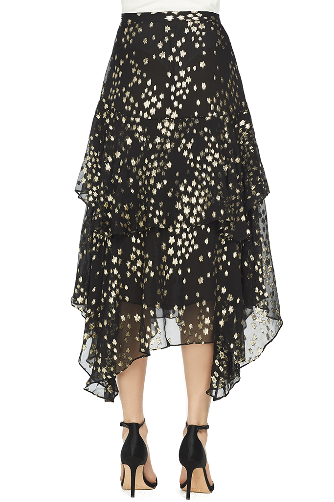 LoveShackFancy Alex Skirt (Black)