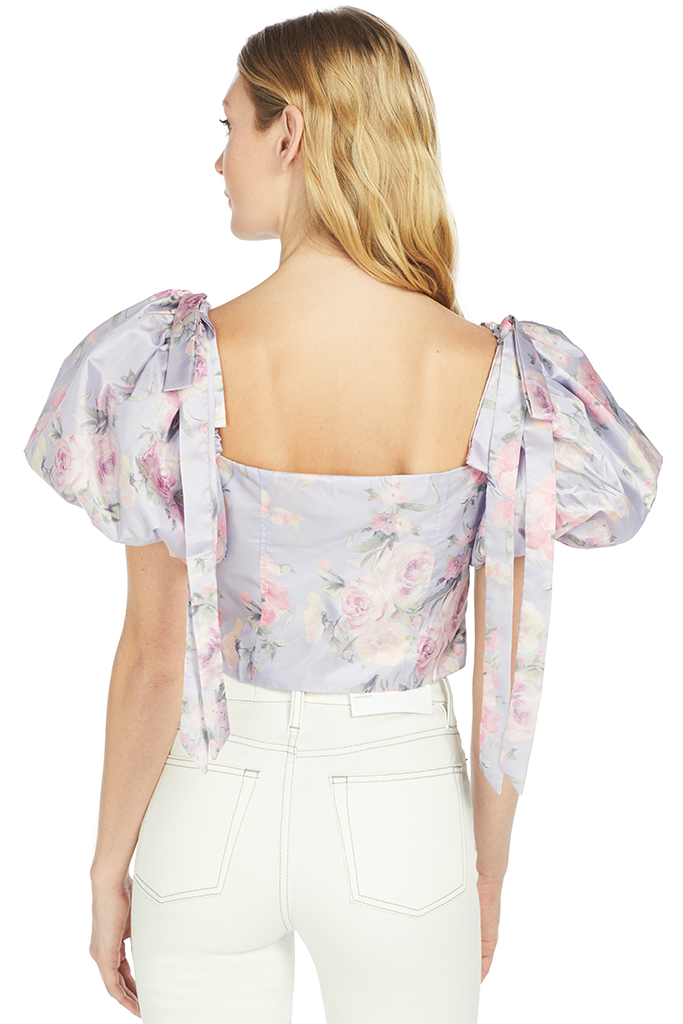 LoveShackFancy Jansen Top (Hibiscus)