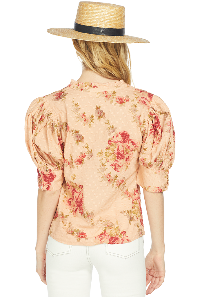LoveShackFancy Jules Top (Pink Lemonade)