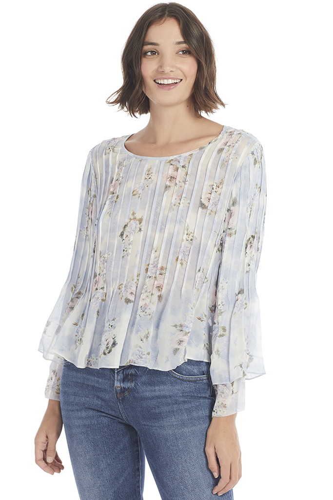 Loveshackfancy Paulette Top Water Petals Milk Boutique
