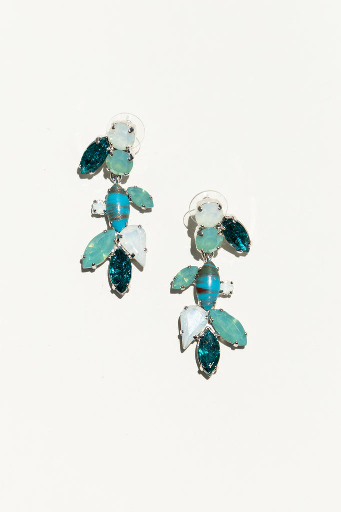 Milk Boutique Isla Chandelier Earrings Turquoise