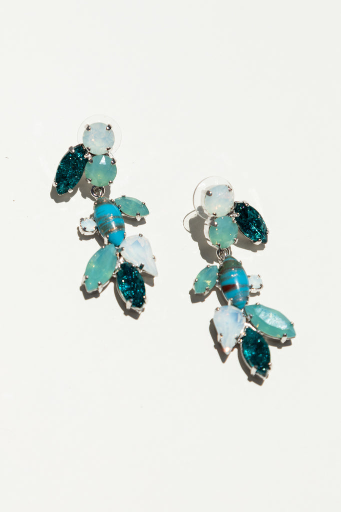 Milk Boutique Isla Chandelier Earrings Turquoise