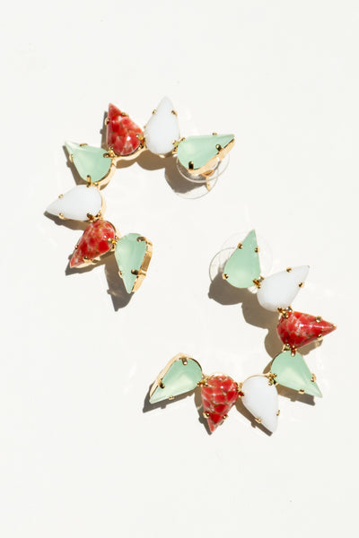 Milk Boutique Iona Crescent Earrings Tutti Frutti