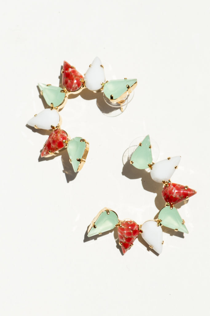 Milk Boutique Iona Crescent Earrings Tutti Frutti