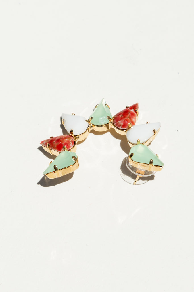 Milk Boutique Iona Crescent Earrings Tutti Frutti