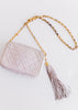 Vintage Chanel Quilted Pocket Tassel Bag (Blush)