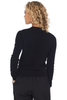 No. 21 Numero Ventuno Cropped Cashmere Sequin Cardigan (Black)