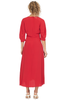 No. 21 Numero Ventuno Gathered Midi Dress (Red)