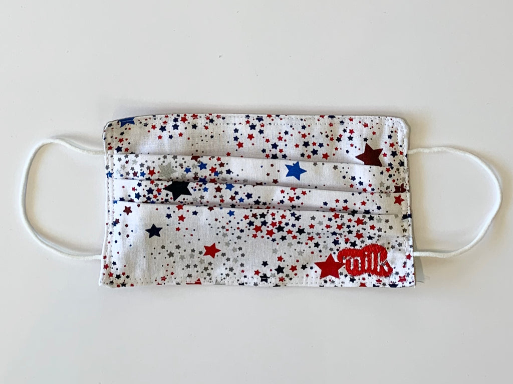Red White and Blue Star Mask - One Size