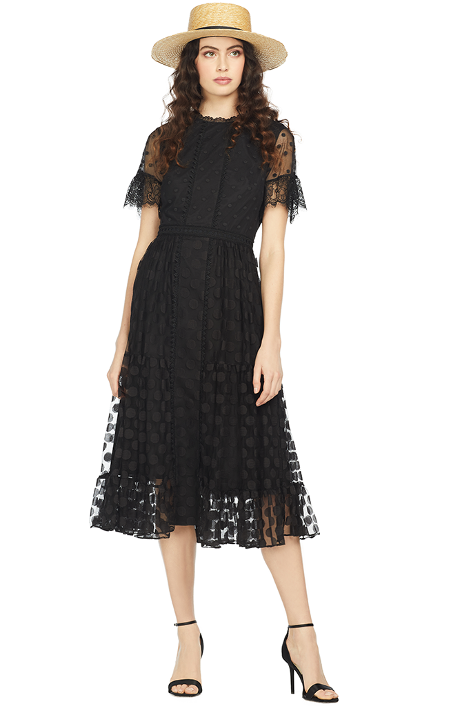 Saloni Andie Dress (Black)