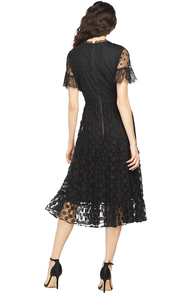 Saloni Andie Dress (Black)