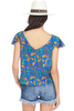 Saloni Daphne Top (Azure Berry Leaf)