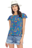 Saloni Daphne Top (Azure Berry Leaf)