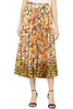 Saloni Kim Skirt (Saffron Cloud Tiger)