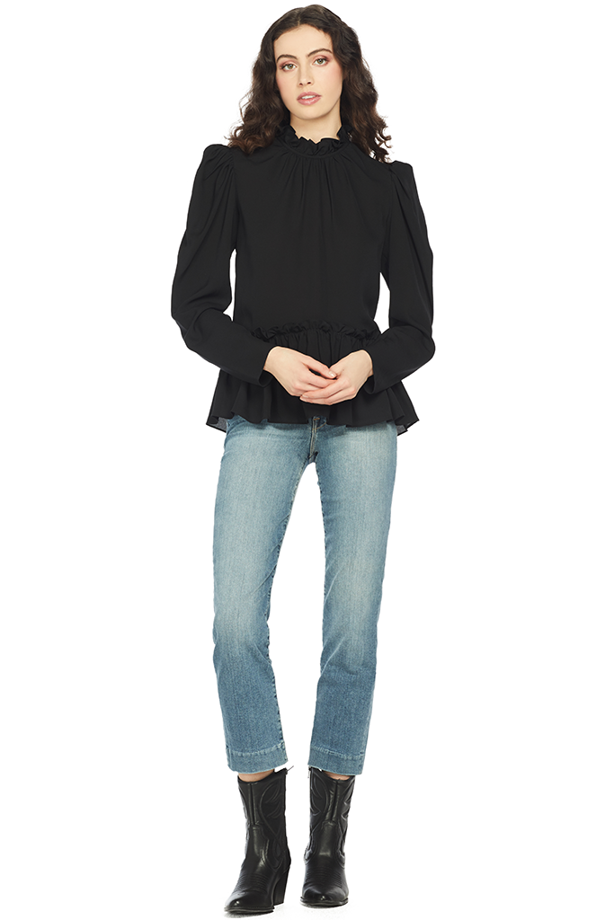 Saloni Mel Top (Black)