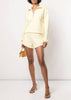 Zella Organic Terry Cropped Sweatshirt - Lemon