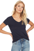 Vince Short Sleeve V-Neck (Marine)