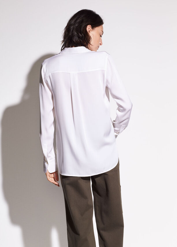 Slim Fitted Blouse - White