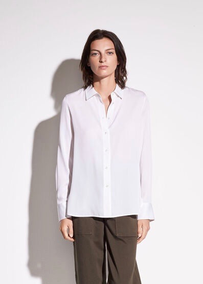 Slim Fitted Blouse - White