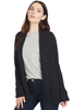 Vince Womens Wide Collar Cardigan (Carbon)