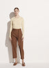 Belted Linen Pant - Pecan