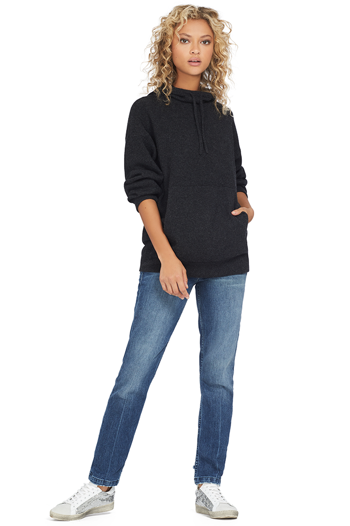 Women's Long Sleeve Cashmere Hoodie
