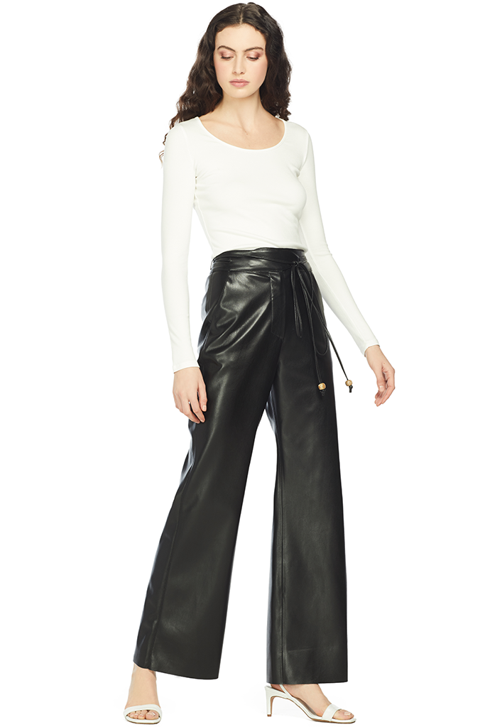 Vince L/S Deep Scoop Neck (White)