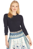 Microstripe Crew - Deep Azul/Coastal